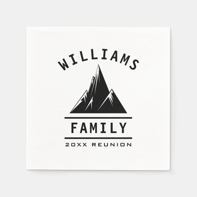 Servilleta De Papel Familia divertida Reunión Camping Naturaleza vacac (Anverso)