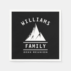 Servilleta De Papel Familia divertida Reunión Verano Vacaciones Campin