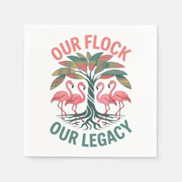 Servilleta De Papel Familia Flamingo Reunión Nuestro Legado