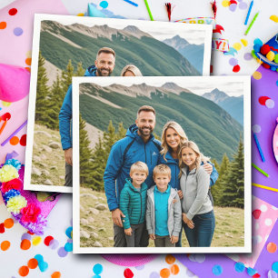 Servilleta De Papel Familia fotográfica personalizado 1