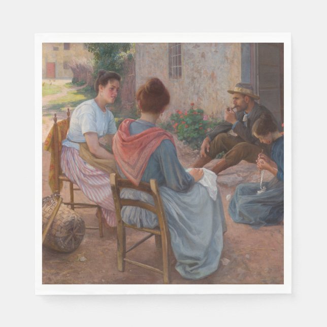 Servilleta De Papel Familia italiana tradicional (Italia antigua) (Anverso)