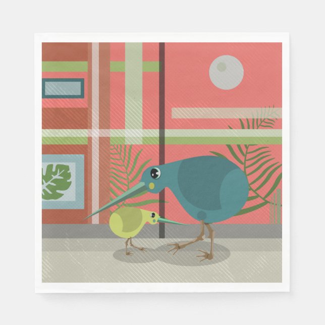 Servilleta De Papel Familia Kiwi (Anverso)