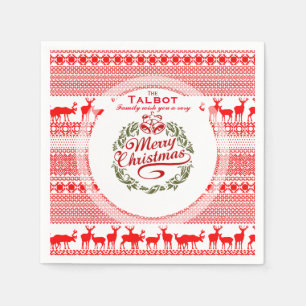 Servilleta De Papel Familia Vintage Feliz Navidad Navidad Navidad Navi