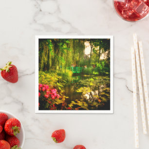 Servilleta De Papel Famoso Claude Monet Giverny Pond Lilies