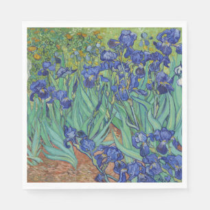Servilleta De Papel Famoso cuadro de lirios azules al óleo de Van Gogh