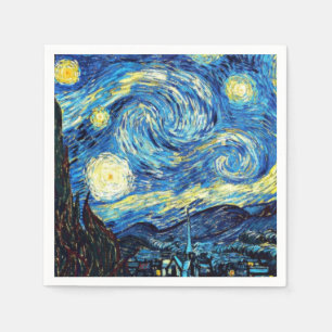 Servilleta De Papel Famoso cuadro de Van Gogh, Noche Starry