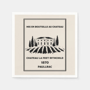 Servilleta De Papel Famoso cumpleaños francés