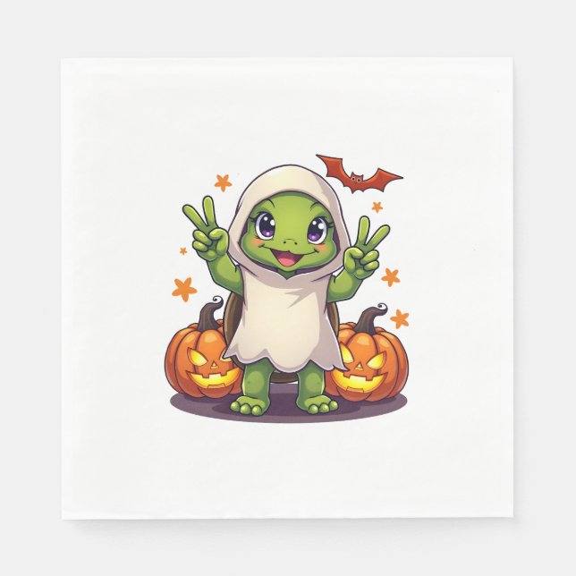 Servilleta De Papel Famoso fantasma de la tortuga Boo Halloween niños 