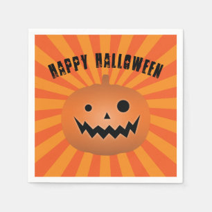 Servilleta De Papel Famoso Jack O Lantern Pumpkin Halloween Party