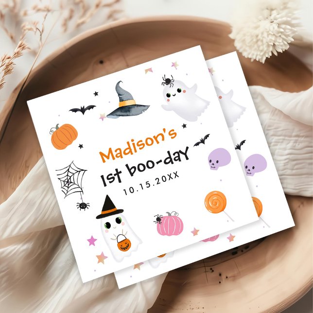 Servilleta De Papel Famoso primer cumpleaños de Halloween (Subido por el creador)