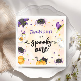 Servilleta De Papel Famoso primer cumpleaños de Halloween