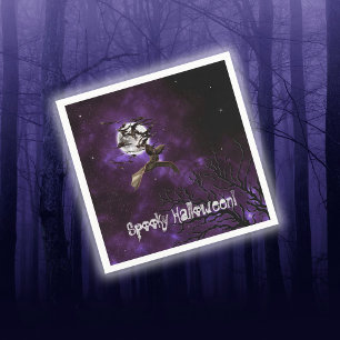 Servilleta De Papel Famosos murciélagos de Halloween y Fiesta de luna 