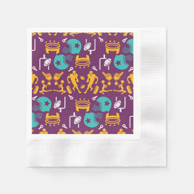 Servilleta De Papel Fanático americano (Anverso)