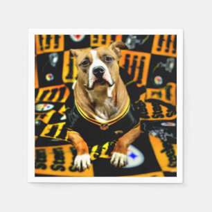Servilleta De Papel Fanático de Pitbull Rescue Dog