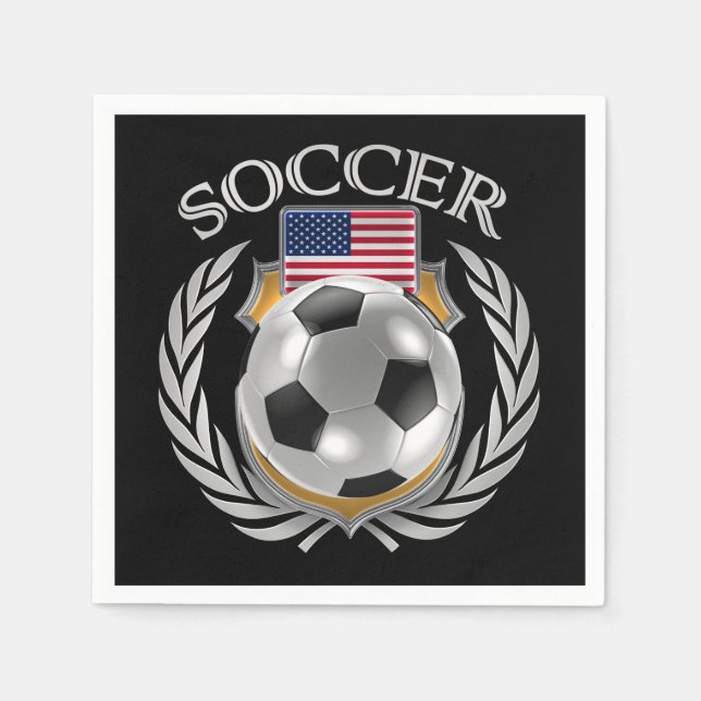 Servilleta De Papel Fanático USA Soccer 2016 (Anverso)