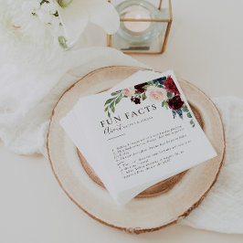 Servilleta De Papel Fancy Classic Brown Trivia Fun Facts Boda