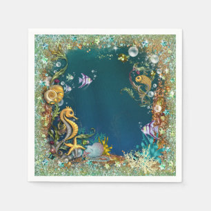 Servilleta De Papel Fancy Under Sea Birthday Party