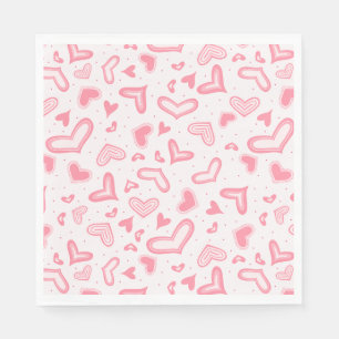 Servilleta De Papel Fancy Valentine Hearts