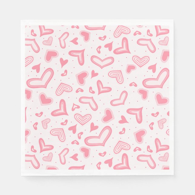 Servilleta De Papel Fancy Valentine Hearts (Anverso)