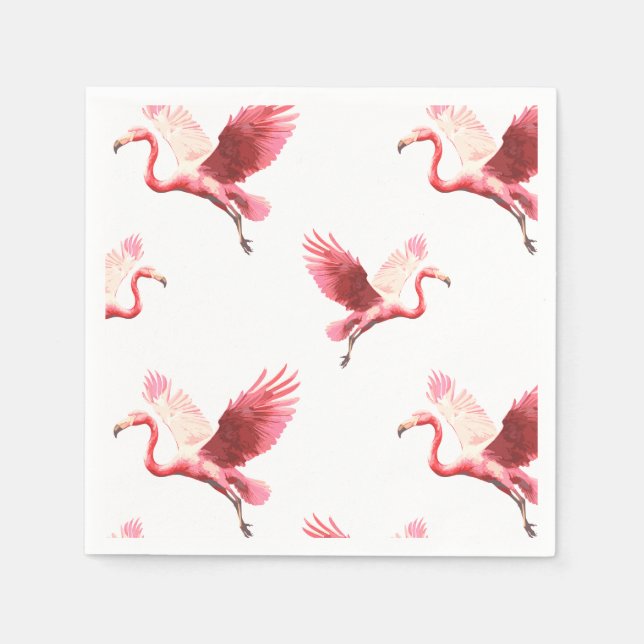 Servilleta De Papel Fanny Flamingo cocktail (Anverso)