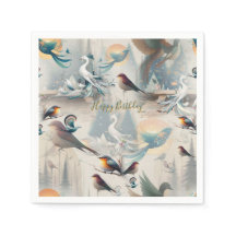 Fantasía Artística, Dibujos de Aves en Color