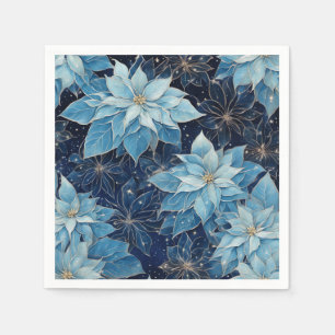 Servilleta De Papel Fantasía azul Poinsettia