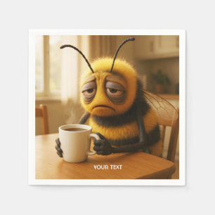 Servilleta De Papel Fantasía Cuesta Muy Cansada Abeja