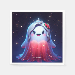 Servilleta De Papel Fantasía Cuidada Vestido Rojo Promo