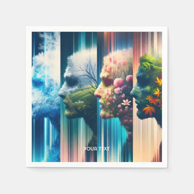 Servilleta De Papel Fantasía curada cuatro años (Anverso)