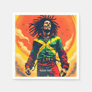 Servilleta De Papel Fantasía Cuse Bandera Jamaica Sol