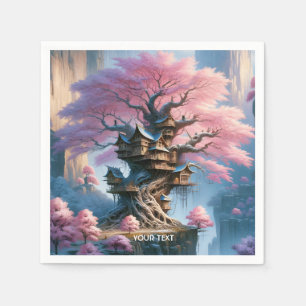 Servilleta De Papel Fantasía Cuse Viejo Árbol Sakura