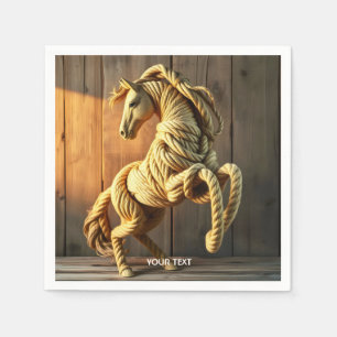 Servilleta De Papel Fantasía Cute Knot Caballo Artado