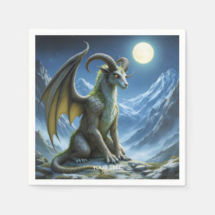 Servilleta De Papel Fantasía Cute Mítico Dragón Ram