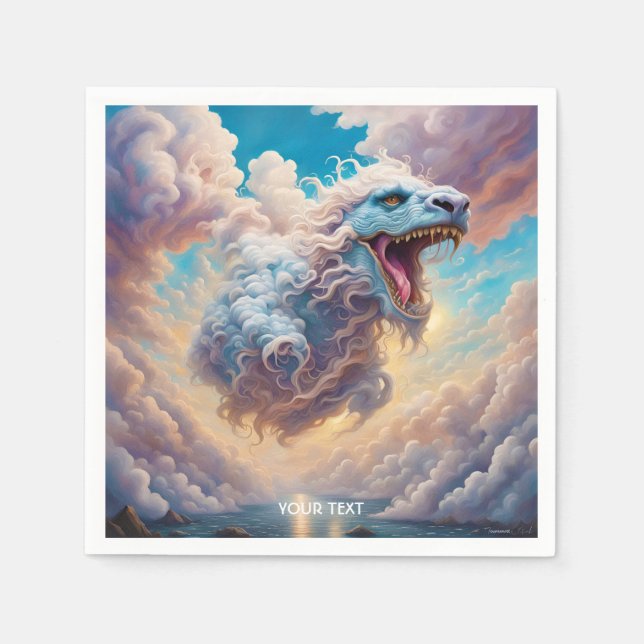 Servilleta De Papel Fantasía Cute Vivid Cloud Creature (Anverso)