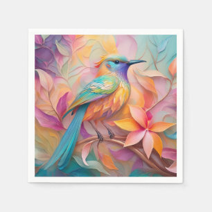 Servilleta De Papel Fantasia de pájaro cantor de garganta violeta