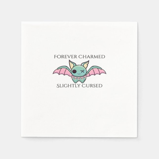 Servilleta De Papel Fantasía de Whimsigoa - Bosques místicos, lunas y  (Anverso)