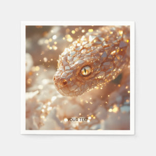 Servilleta De Papel Fantasía dulce pastel serpiente rosada