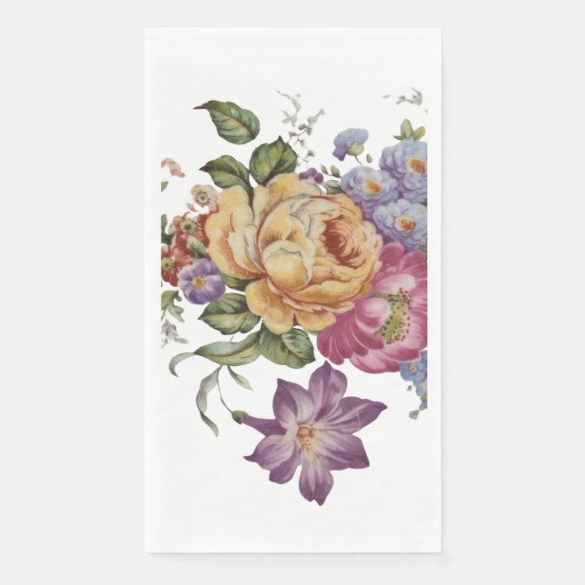 Servilleta De Papel Fantasía Floral (Anverso)