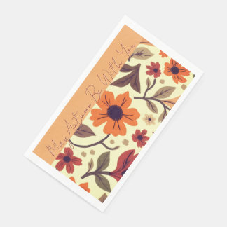 Servilleta De Papel Fantasía Floral de Otoño