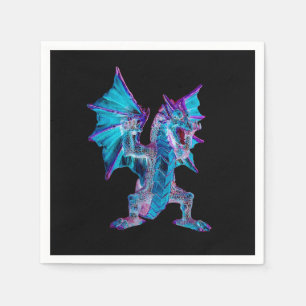 Servilleta De Papel Fantasía Mística del Dragón Acuático del Océano Mi