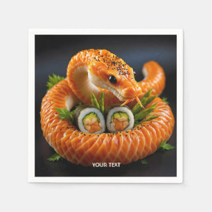 Servilleta De Papel Fantasía Naranja dulce sushi