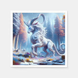 Servilleta De Papel Fantasía suave invierno de quimera blanca