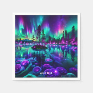 Servilleta De Papel Fantasía Tones verdes morados