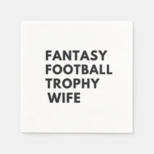 Servilleta De Papel Fantasía Trofeo de Fútbol Esposa Parejas divertida