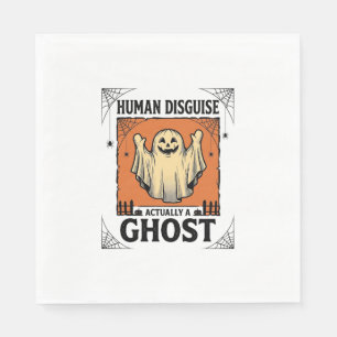 Servilleta De Papel Fantasma de disfraz humano Humor vintage de Hallow