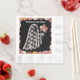 Servilleta De Papel Fantasma de encaje caprichoso Ilustracion floral
