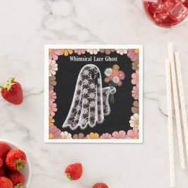 Servilleta De Papel Fantasma de encaje caprichoso Ilustracion floral