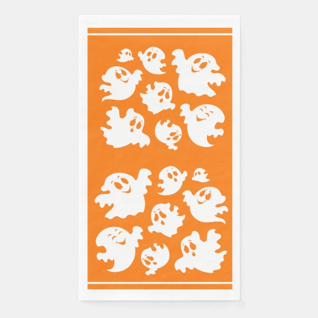 Servilleta De Papel Fantasma de Halloween (Anverso)