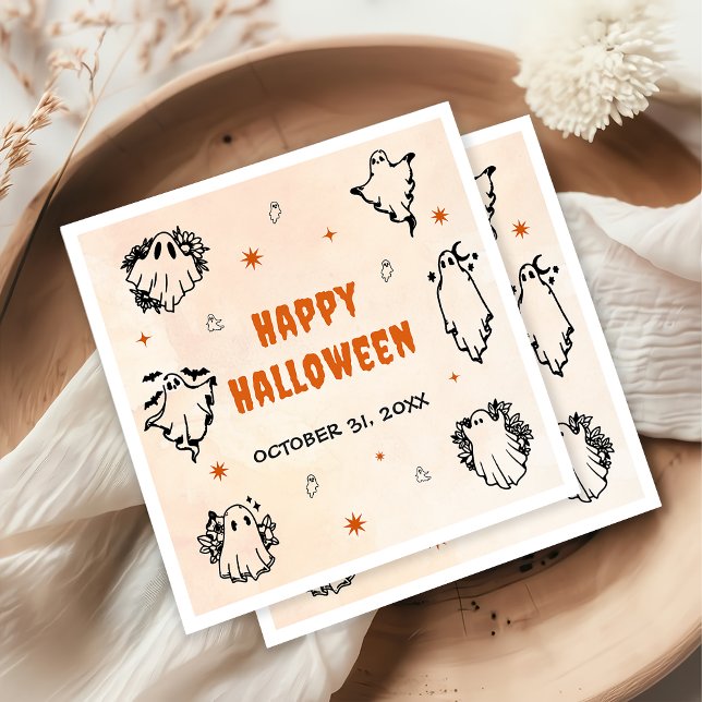 Servilleta De Papel Fantasma de Halloween (Subido por el creador)