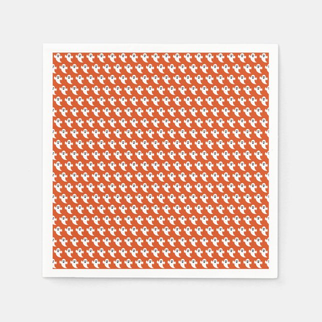 Servilleta De Papel Fantasma de Halloween (Anverso)